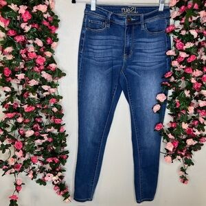 Rue21 Blue Skinny Jeans Medium Wash Casual Walking 6/28 Denim